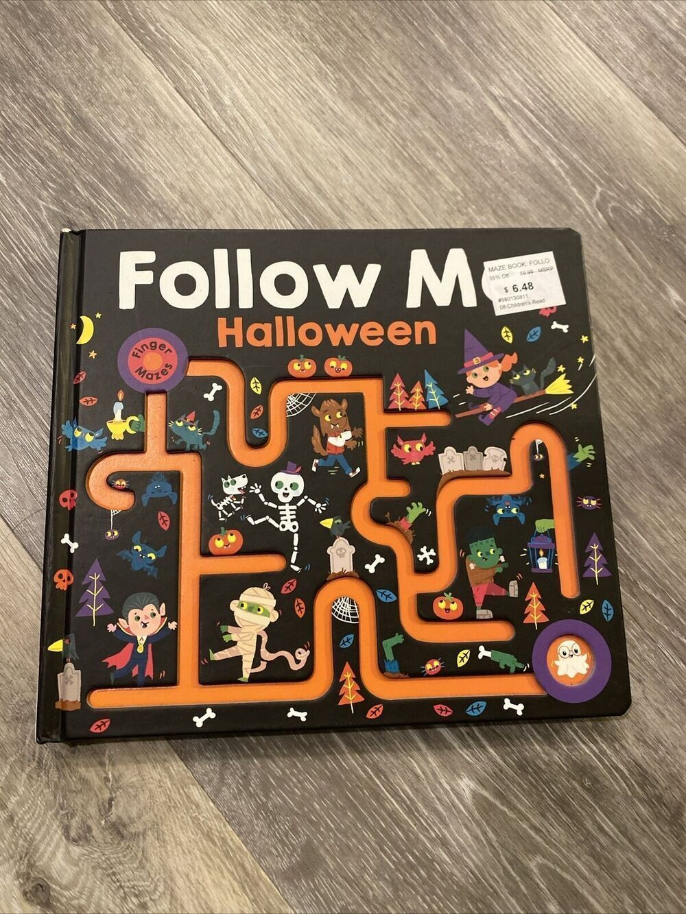 Priddy Books Maze Book: Follow Me Halloween Finger - GOOD